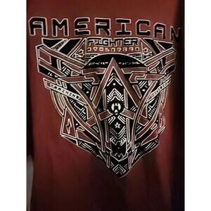 American Fighter Mens Long Sleeve Shirt Overcome All Odds Medium Athletic A103